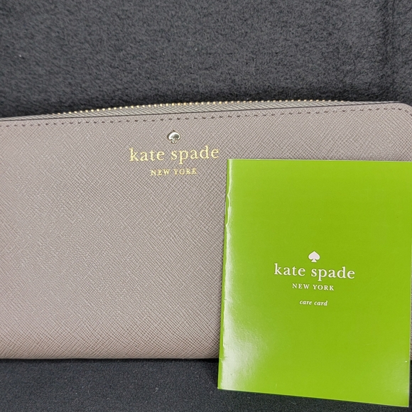 NEW WITH TAGS!!! Kate Spade Women's Grayish-Tan Wallet - Picture 6 of 11